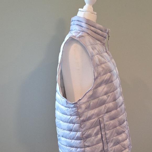 GAP ColdControl Puffer Vest Men's Size XL Silver/Grey New With Tags - Picture 8 of 14